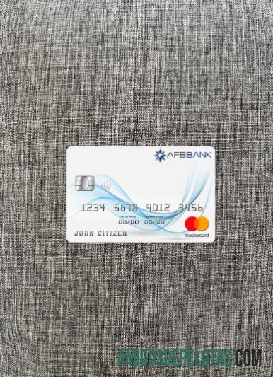 Azerbaijão AFB Bank Mastercard Photolook Front amostra